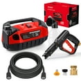 thumbnail image 1 of DAIMOT Portable Pressure Washer, 1800 PSI Peak Cold Water Electric Pressure Washer, 1.5 GPM Flow Corded Electric Power Washer for Cleaning Cars, Siding, Driveways, Fencing, 1 of 7