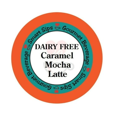 DAIRY-FREE | Caramel Mocha Latte, Single-Serve Gourmet Lactose-Free Latte Pods for Keurig K-cup Brewers