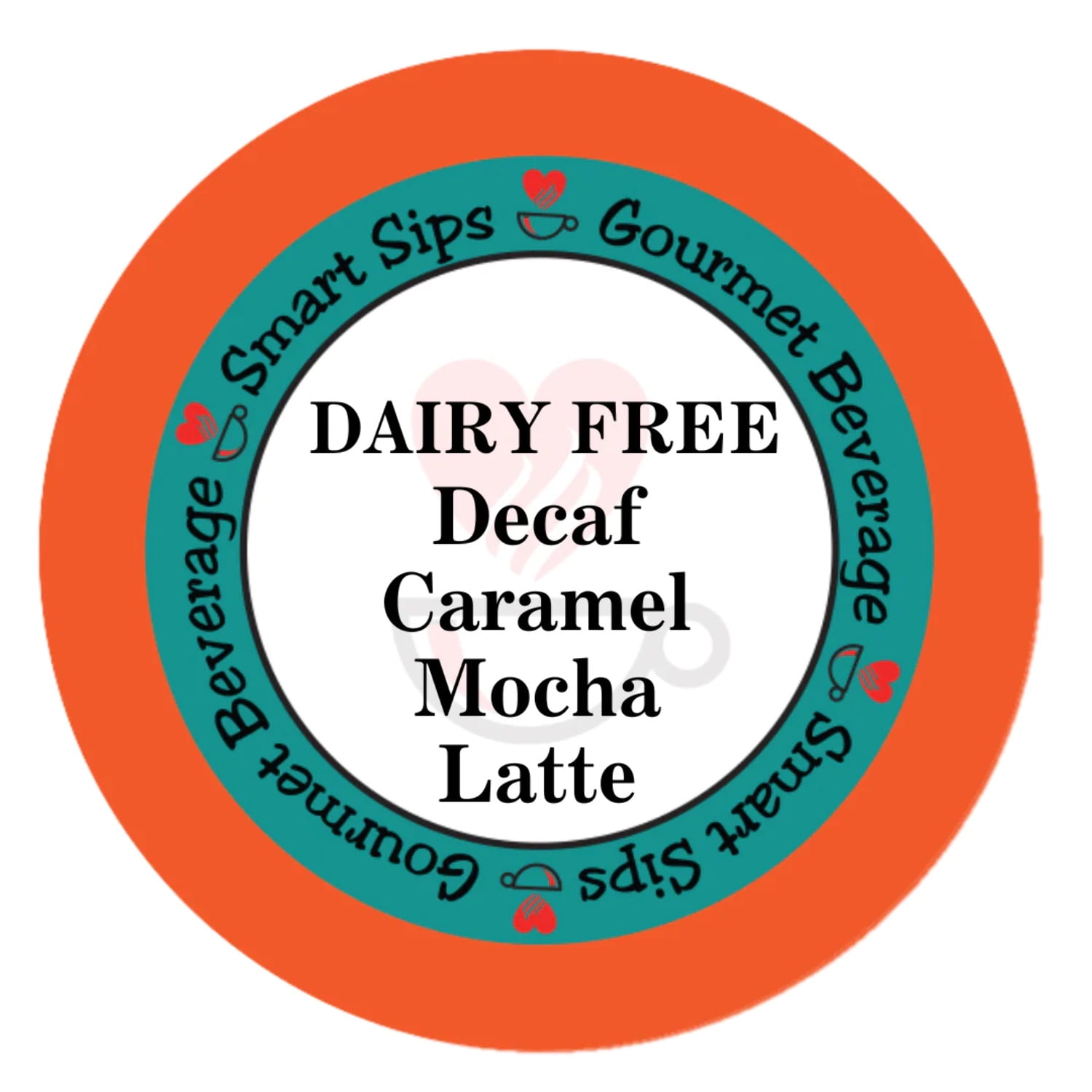 DAIRYFREE, VEGAN Decaf Caramel Mocha Latte, SingleServe Gourmet
