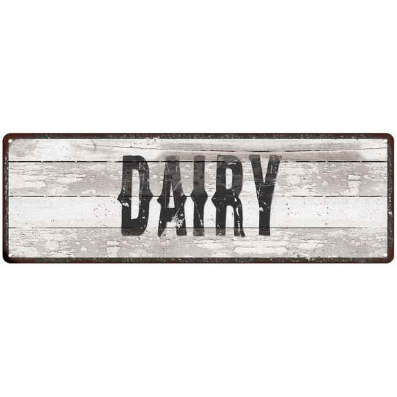 dairy ship lap look country chic 6x18 metal sign wall decor 206180044001