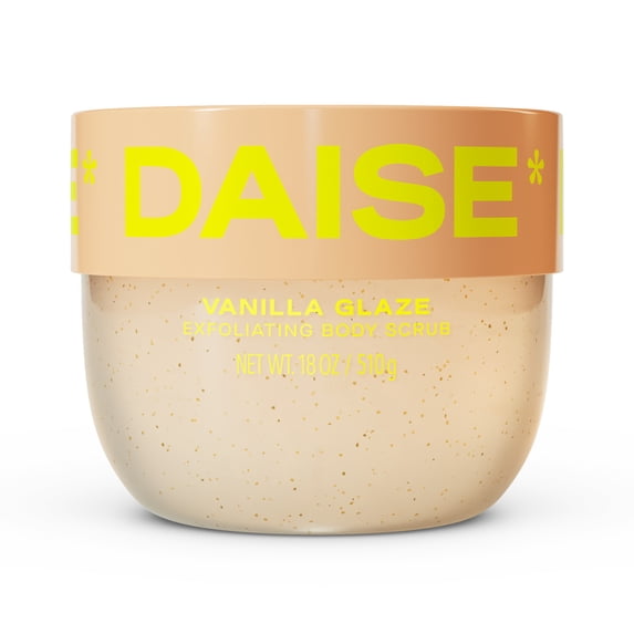 DAISE Exfoliating Body Scrub in Vanilla Glaze, For Soft Glowing Skin, 18 OZ / 510 g