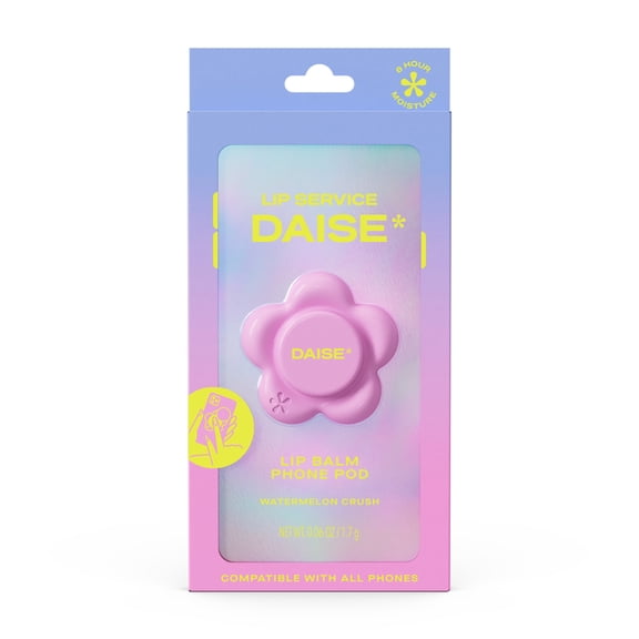 DAISE Lip Service Lip Balm Phone Pod Watermelon Crush, With Vitamin E and Shea Butter,1.7 g
