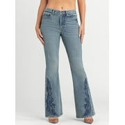 JESSICA SIMPSON Women's and Women's Plus Daisy Fitted Flare Jeans, Sizes 2-26W