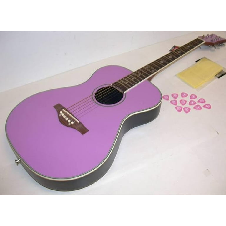 DAISY ROCK Pixie Purple Acoustic Guitar 14-6203 Oval Back Spruce