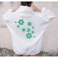 thumbnail image 1 of DAISY SMILEY FACE Graphic Unisex Fleece Hooded Sweatshirt, 1 of 9