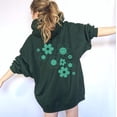 thumbnail image 1 of DAISY SMILEY FACE Graphic Unisex Fleece Hooded Sweatshirt, 1 of 9