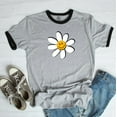 thumbnail image 1 of DAISY SMILEY Graphic Ringer Tee, 1 of 2