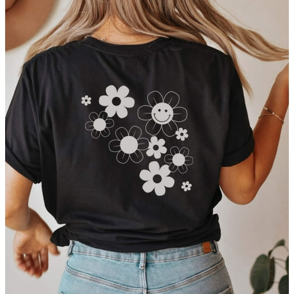 DAISY SMILEY HAPPY FACE Graphic Short sleeve T-Shirt