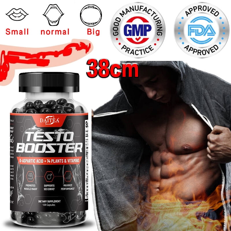 DAITEA Testosterone Booster for Men - Promotes Muscle Growth, Enhancing Natural Energy, Tongkat Ali, Other Power Vitamins