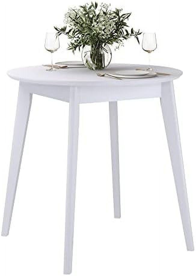 DAIVA Orion Round Dining Table for 4 Person Birch Solid Wood Kitchen