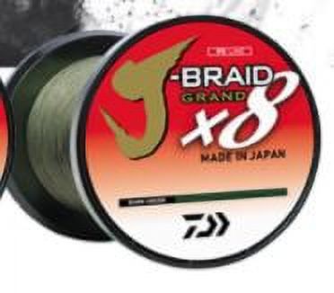 DAIWA JBGD8U40-300DG-LC J-Braid x8 Grand 40Lb 300Yards Dark Green Fishing Line