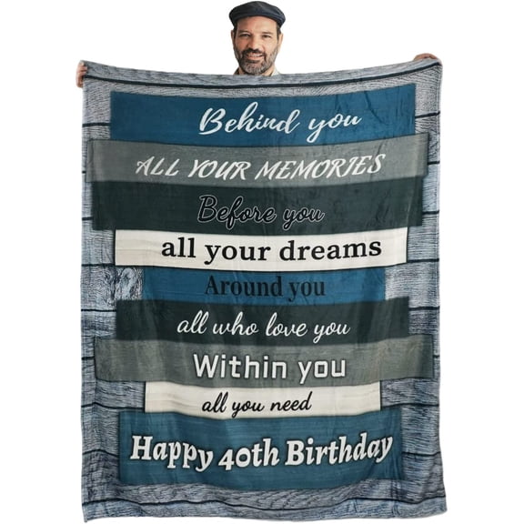 DAJU 60th Birthday Gift Ideas Blanket Happy 60th Birthday Gifts for Men Women 60 Year Old Gifts for Women Birthday Gifts for Men 60 Birthday Gifts for Dad Mom Birthday Blanket for Women(30*40inch)