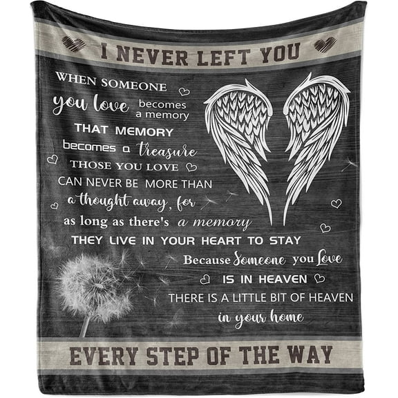 DAJU Bereavement Gifts Blanket Sympathy Gift Memorial Gifts Bereavement Gift Ideas in Memory of Loved One Gifts Condolences Gift Memorial Gifts for Loss of Mother/Father/Pet Throw Blankets60"x80"