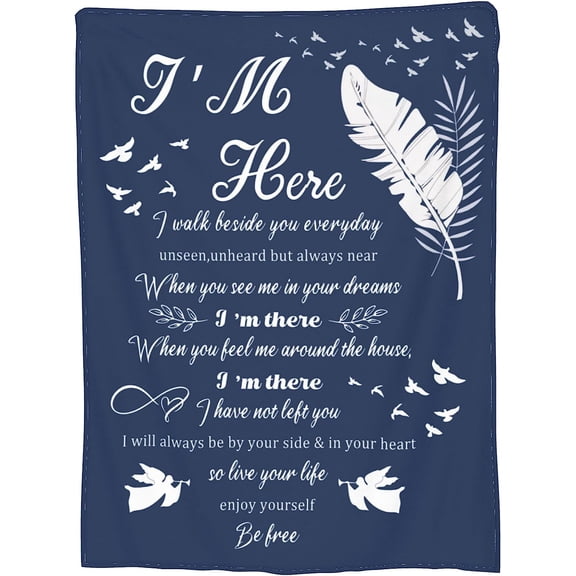 DAJU Bereavement Gifts Sympathy Gift Memorial Gift for Loss of Loved one Memorial Blanket Memorial Gifts for Loss of Mather Father Husband Wife Son Sister Child Dog Pet Throw(60*80inch)