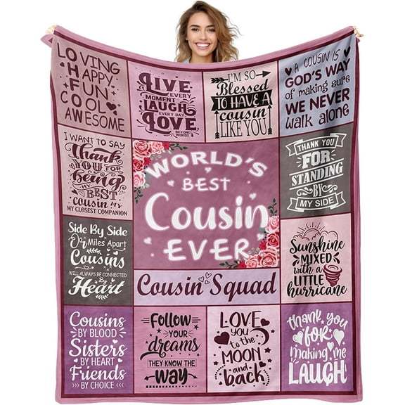 DAJU Birthday Blanket Gift for Cousin(30*40inch)