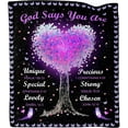 thumbnail image 1 of DAJU Christian Blanket Gifts for Women Religious Gifts for Women Bible Verse Blanket Inspirational Spiritual Gifts for Women Birthday Gifts for Christian Women Faith Throw Blanket(50*60inch), 1 of 7