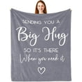 thumbnail image 1 of DAJU Get Well Gifts for Women/Men Inspirational Gifts for Women/Men Sympathy Gift Thinking of You Gifts Breast Cancer Gifts for Woman Feel Better Gifts Healing Blanket Grey(40*50inch), 1 of 7