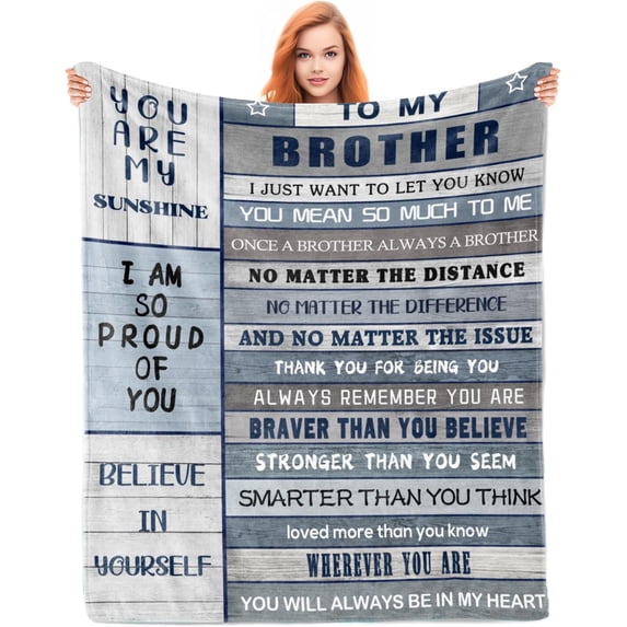 DAJU Gifts for Brother Brother Gifts Blanket Big Brother Gift Brother Gifts from Sister Birthday Gifts for Brother Big Brother Gifts for Anniversary Valentine(50*60inch)