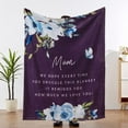 thumbnail image 1 of DAJU Gifts for Mom Mom Gifts from Daughters for Mom Birthday Gifts for Mom Soft Throw Purple(40*50inch), 1 of 5