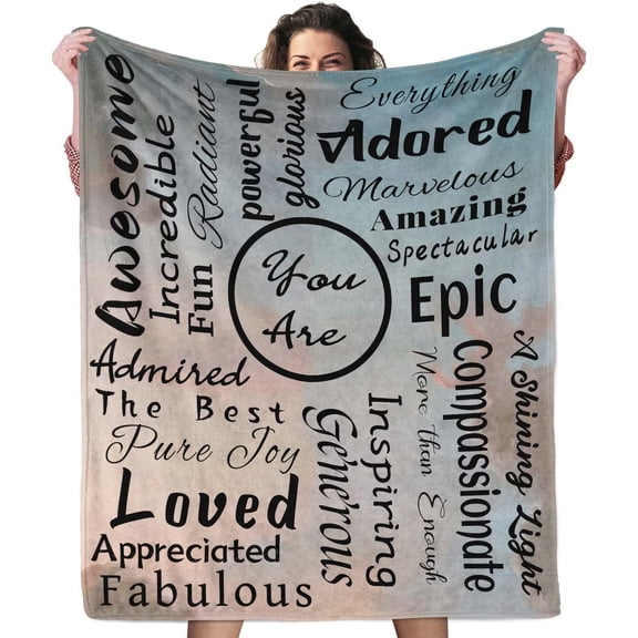 DAJU Healing Blanket Warm Hug Get Well Soon Gifts for Men Kids Breast Cancer Survivor Gifts for Women Comfort for Chemo Patients Soft Throw Fleece Blanket in Home Bed Sofa Chairs(50*60inch)