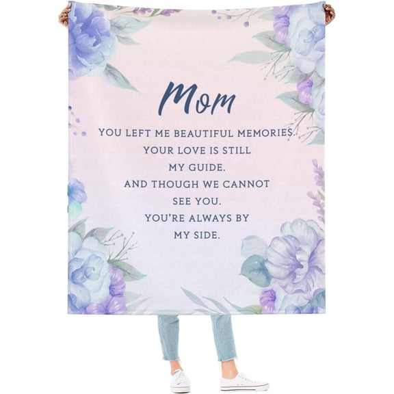 DAJU Memorial Blanket Memorial Gifts for Loss of Mom Sympathy Blanket Bereavement Gifts for Loss of Father Rememberance Condolences Gift(40*50inch)