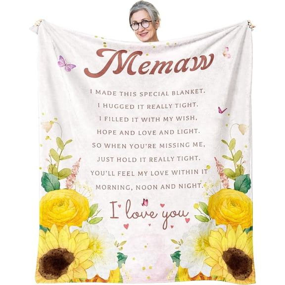 DAJU Mothers Day Abuelita Gifts Abuelita Gifts in Spanish Abuela Gifts Abuela Gifts for Abuela Abuelita Abuelita Gifts from Grandchildren Abuelita Grandma Gifts Throw Blanket(60*80inch)
