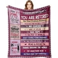 thumbnail image 1 of DAJU Retirement Blanket Retirement Gift for Women Happy Retirement Soft Throw Blanket Coworker Leaving Gifts for Women Best Retirement Gifts Retired Gifts Enjoy Retired Life(60*80inch), 1 of 4