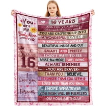 DAJU Sweet 16 Gifts for GirlsSweet 16th Birthday Gifts for Girls Blanket16 Year Old Girl Birthday Gifts for WomenSweet 16 Birthday Decorations for Daughter Sister Bestie(30*40inch)