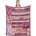 thumbnail image 1 of DAJU Unique Daughter Gifts Blanket Flannel Soft and Comfortable Anti static Bed Sofa Blanket(40*50inch), 1 of 6