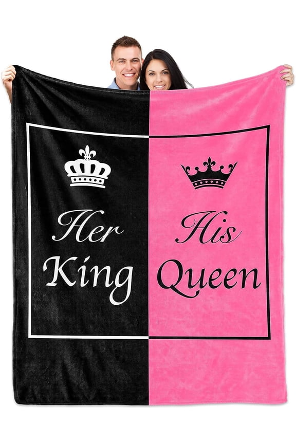 Wedding Gifts for Couples Wife Anniversary Newlywed Gift for Friend Hubby and Wifey Honeymoon Throw Blanket Inspiring Marriage Gifts Ideas Bridal Shower Gifts for Bride for Women(50*60inch)