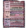 thumbnail image 1 of DAJU to My Sister Blanket Birthday Gifts Quilt Ultra Soft Micro Fleece Throw Blankets for Thanksgiving Christmas Bed Sofa Travel Beach(50*60inch), 1 of 6