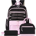 thumbnail image 1 of DAKIMOE 3 PCS School Backpacks for College Teens Cute Girlish Middle High School Bookbag Large Capacity Lightweight Waterproof Daypack for Students, 1 of 8