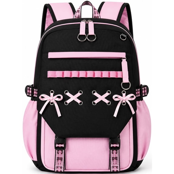 DAKIMOE School Backpack for Teens Middle School Bookbag Students Lightweight Durable Casual Outdoor Daypack College