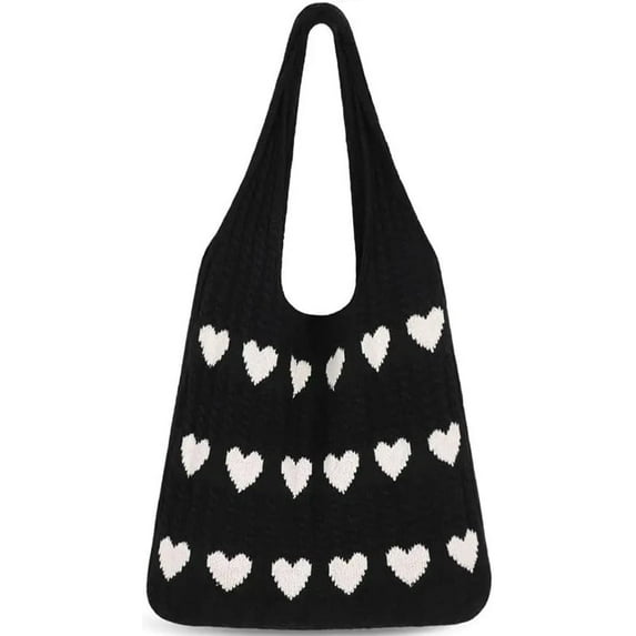 DAKIMOE Bag Crochet Bags for Women Summer Mesh Beach Tote Bag Knit Hobo Bag Vacation Boho Tote Bag