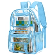 Mimfutu Beige Clear Backpack for School, Heavy Duty PVC Mimfutu Beige Clear Backpack for School, Heavy Duty PVC