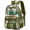 thumbnail image 1 of DAKIMOE Clear Backpack Heavy Duty Large Capacity PVC Transparent Waterproof Bag for School Stadium College Men Women, 1 of 1