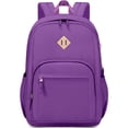thumbnail image 1 of DAKIMOE School Backpack for College High Middle School with Computer Compartment Large Capacity Scratch-proof for Travel College Bussiness, Purple, 1 of 9