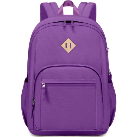 DAKIMOE School Backpack for College High Middle School with Computer Compartment Large Capacity Scratch-proof for Travel College Bussiness, Purple