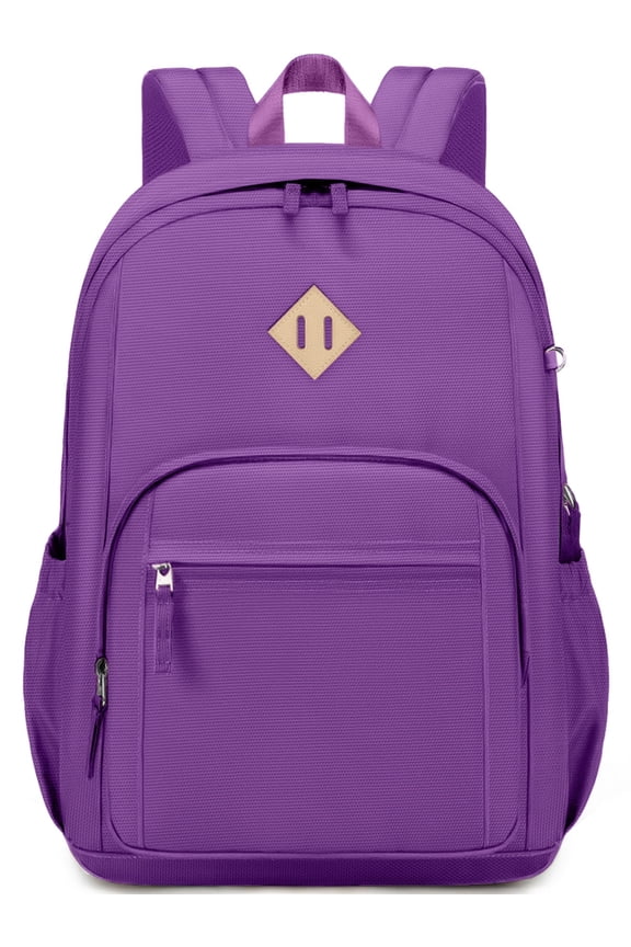 School Backpack for College High Middle School with Computer Compartment Large Capacity Scratch-proof for Travel College Bussiness, Purple