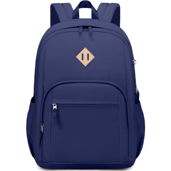 DAKIMOE School Backpack for College High Middle School with Computer Compartment Large Capacity Scratch-proof for Travel College Bussiness, Blue