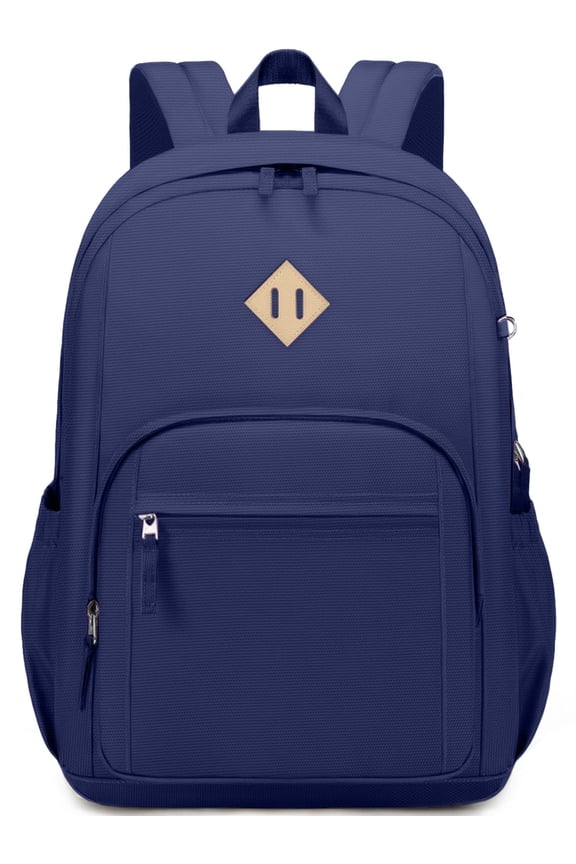 School Backpack for College High Middle School with Computer Compartment Large Capacity Scratch-proof for Travel College Bussiness, Blue