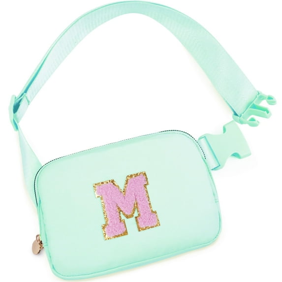 DAKIMOE Fanny Packs Purse Crossbody Belt Bag Waist Packs with Letter 4 5 6 7 8 9 10 11 12 13 Year Old Personalized Birthday Gift for Christmas Teens Sister Her