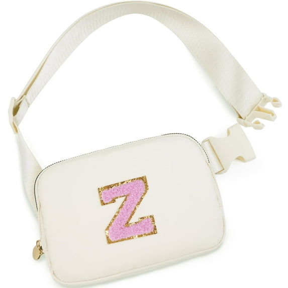 DAKIMOE Fanny Packs Purse Crossbody Belt Bag Waist Packs with Letter 4 5 6 7 8 9 10 11 12 13 Year Old Personalized Birthday Gift for Christmas Teens Sister Her