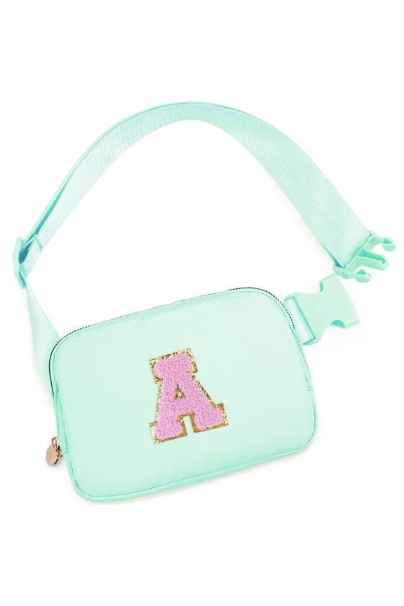 Fanny Packs Purse Crossbody Belt Bag Waist Packs with Letter 4 5 6 7 8 9 10 11 12 13 Year Old Personalized Birthday Gift for Christmas Teens Sister Her