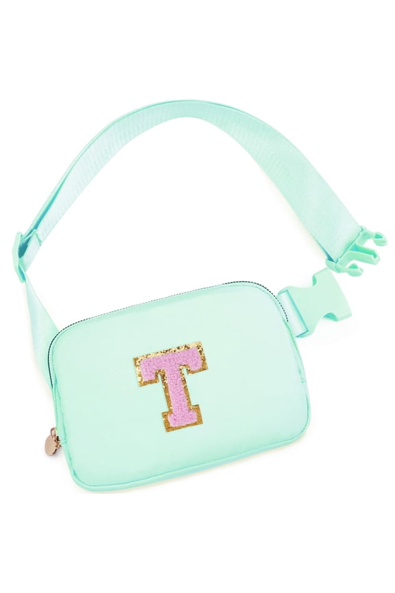 Fanny Packs Purse Crossbody Belt Bag Waist Packs with Letter 4 5 6 7 8 9 10 11 12 13 Year Old Personalized Birthday Gift for Christmas Teens Sister Her