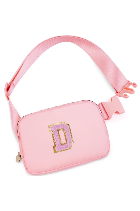 Fanny Packs Purse Crossbody Belt Bag Waist Packs with Letter 4 5 6 7 8 9 10 11 12 13 Year Old Personalized Birthday Gift for Christmas Teens Sister Her