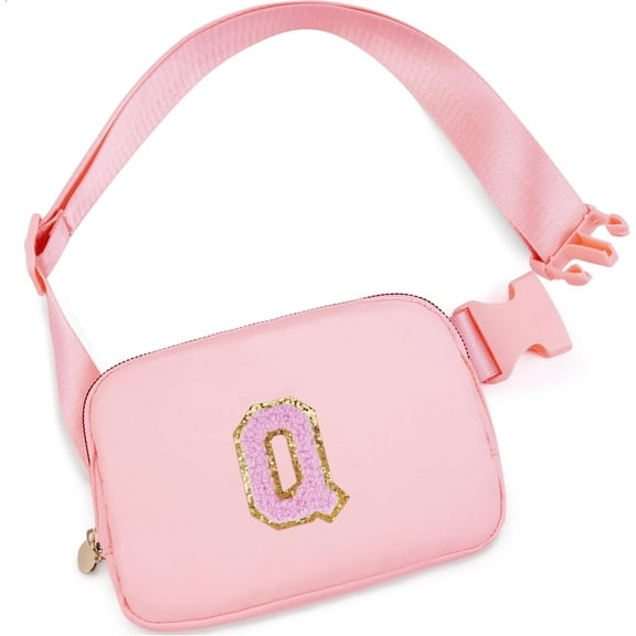 DAKIMOE Fanny Packs Purse Crossbody Belt Bag Waist Packs with Letter 4 5 6 7 8 9 10 11 12 13 Year Old Personalized Birthday Gift for Christmas Teens Sister Her