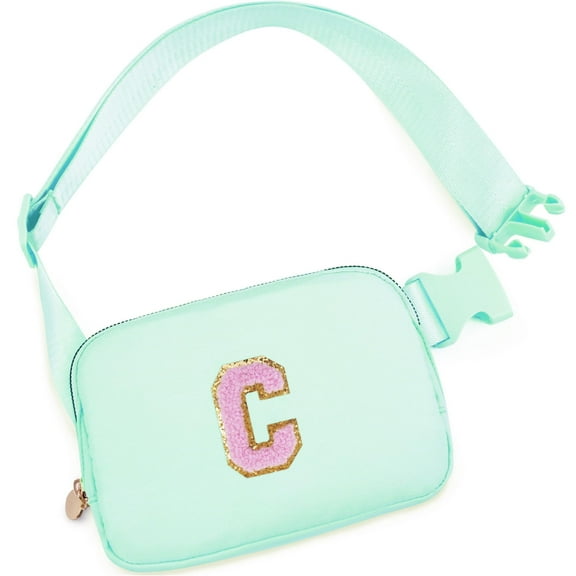 DAKIMOE Fanny Packs Purse Crossbody Belt Bag Waist Packs with Letter 4 5 6 7 8 9 10 11 12 13 Year Old Personalized Birthday Gift for Christmas Teens Sister Her