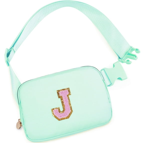 DAKIMOE Fanny Packs Purse Crossbody Belt Bag Waist Packs with Letter 4 5 6 7 8 9 10 11 12 13 Year Old Personalized Birthday Gift for Christmas Teens Sister Her