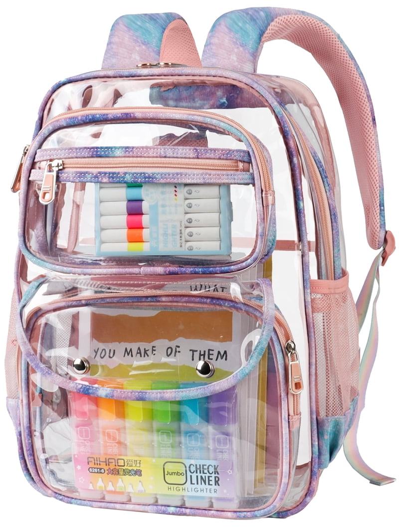 Clear Backpack Heavy Duty PVC Transparent Backpack Amazon.com | YGR Clear Backpack Heavy Duty PVC Transparent  main image 3